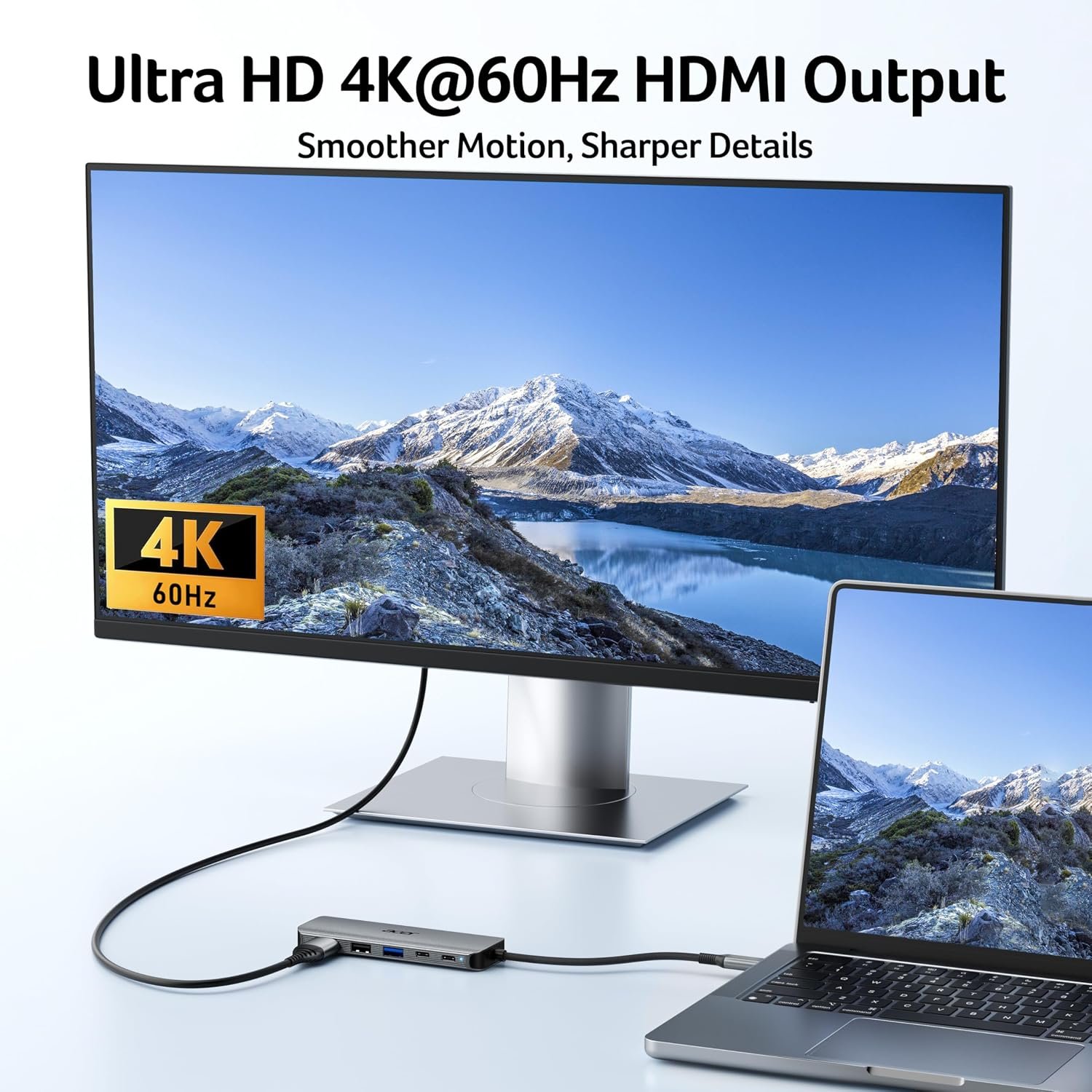 1792396828 Acer USB C Hub 5 in 1 USBC to HDMI Adapter with 4K 60Hz for LaptopMac