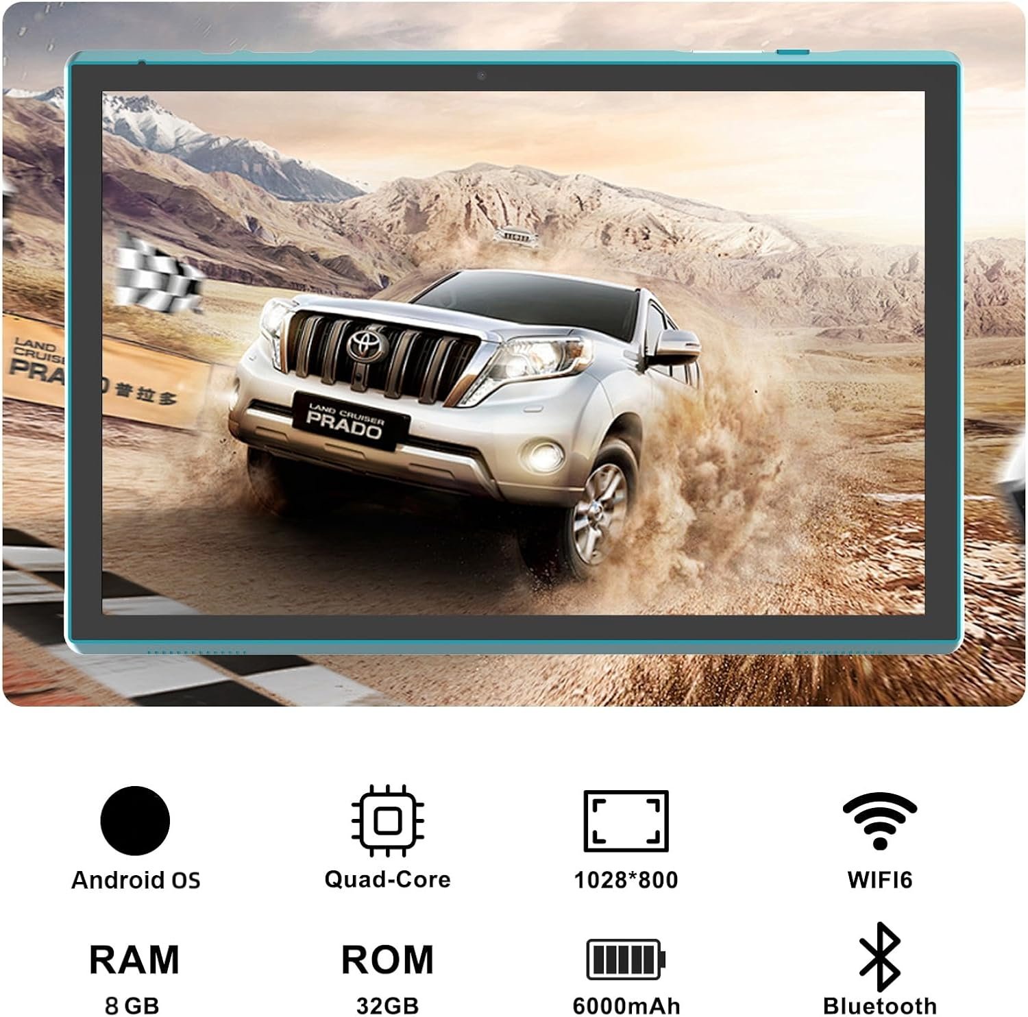 1792404807 Android Tablet 10 Inch Tablet With Case Stylus Android 15 Tablets 8GB RAM 32GB ROM Support 1TB Expansion 6000mah Battery 10 1 IPS HD Touchscreen 2MP8MP Dual Camera WIFI 6 Bluetooth5 0 Tablets