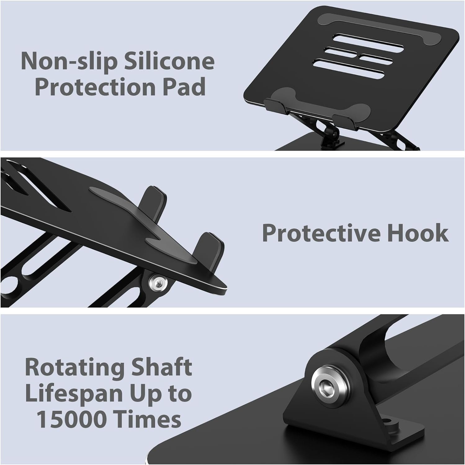 1792411721 Adjustable Laptop Stand for Desk Metal Laptop Riser Holder