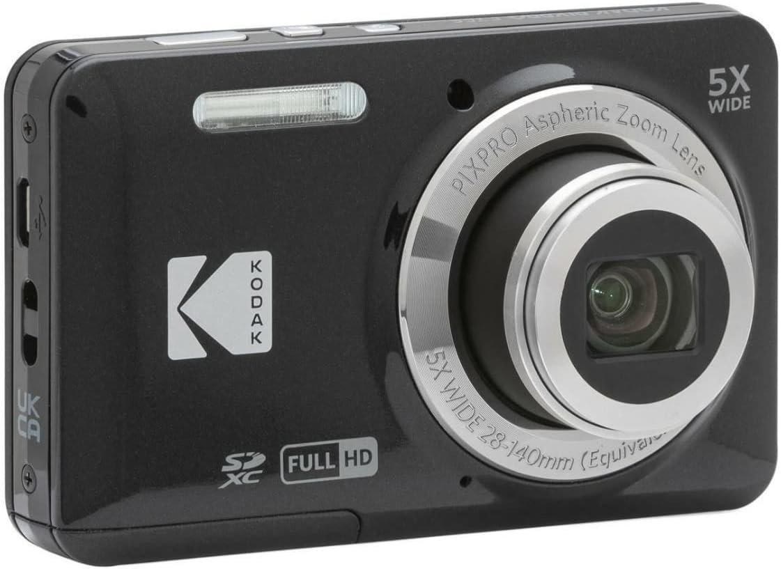 1792414567 KODAK PIXPRO FZ55 16MP Compact Digital Camera 5X Optical Zoom Black