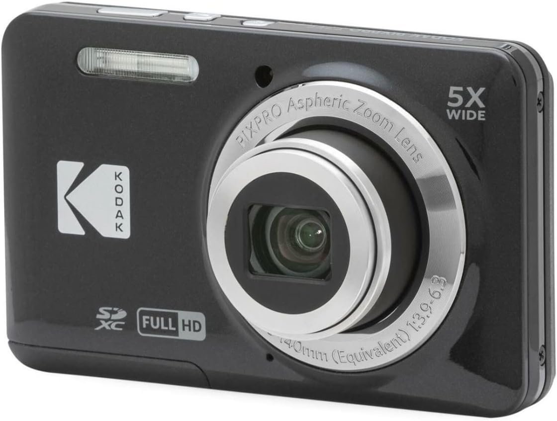 1792414568 KODAK PIXPRO FZ55 16MP Compact Digital Camera 5X Optical Zoom Black