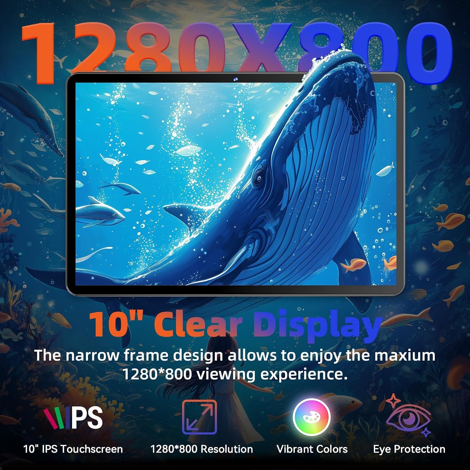 1792449377 Tablet 10 1 inch Android 16 Tablet with Octa core Processor 26GB RAM 128GB ROM 2 TB Expandable 1280x800 HD IPS Touchscreen 8H Battery GPS Wi Fi 6 BT 5 4 Dual Camera