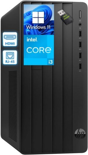HP Desktop Pro Tower Business Computer, Intel Core I3, 16GB RAM 512GB SSD