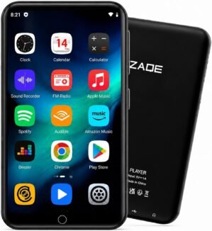 MP3 Player with Bluetooth and WiFi, ZAQE 16GB Music Player with Spotify,Pandora,4" Touch Screen Android MP4 MP3 Player for Kids with Audible