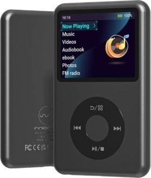 Y1 Mp3 Player with Bluetooth Innioasis Video Digital Music Player HiFi Mini Portable Kids Audiobook Mp3 2026 Nice Gift Choice Theme Upgrade Dark